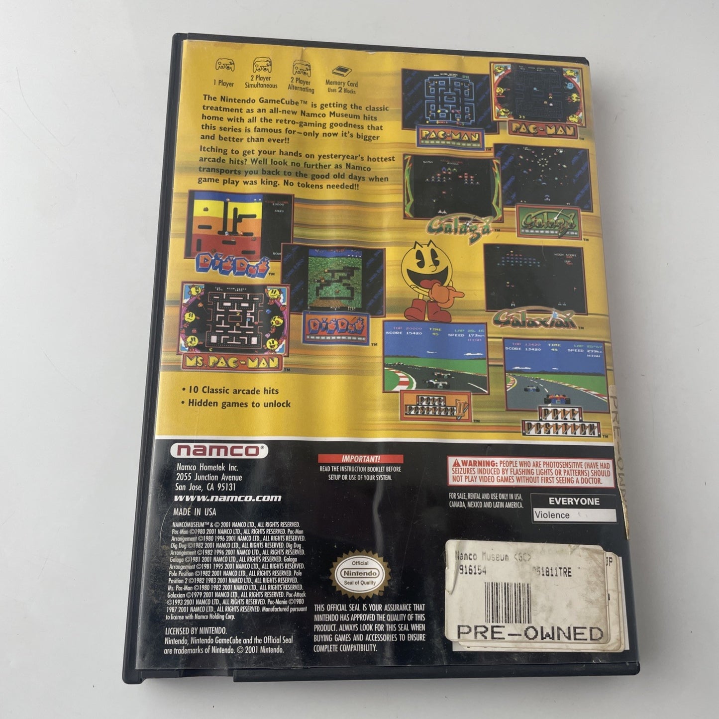 Namco Museum (GameCube, 2002) Tested Working -
