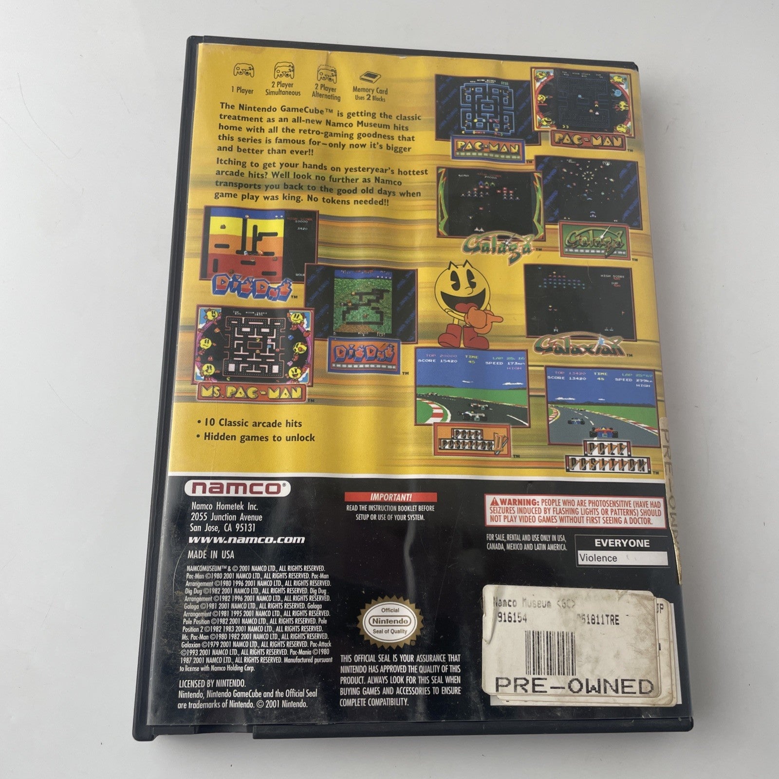 Namco Museum (GameCube, 2002) Tested Working -