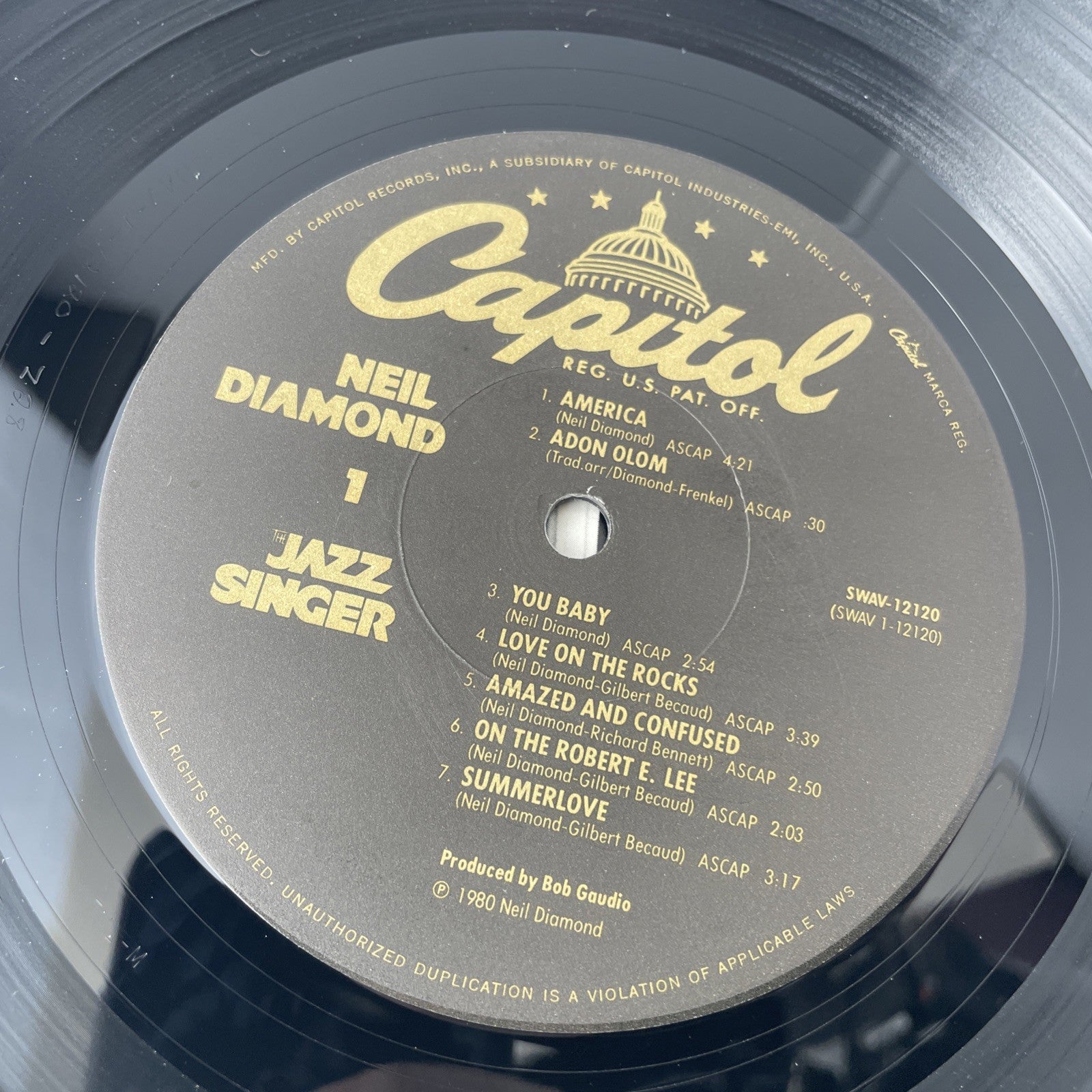 JAZZ SINGER OST Neil Diamond MFSL LP NM embossed gatefold u