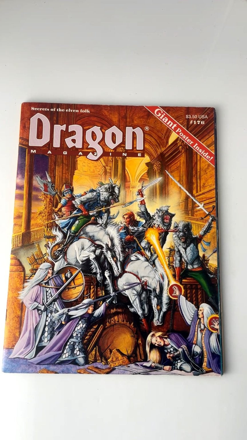 Dragon Magazine #176 TSR 1991 Greyhawk Adventures Illustrated