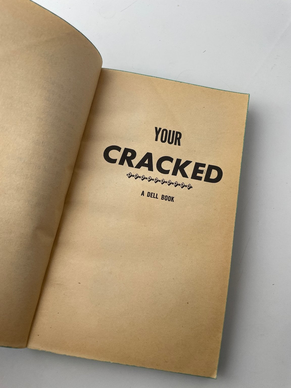 Rare Your Cracked Dell 1974 First Printing Humor Comedy Paperback