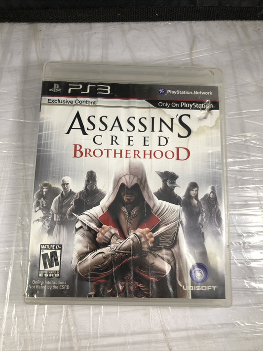 Assassins' Creed Brotherhood PlayStation 3 PS3 Damaged Case Good Disc