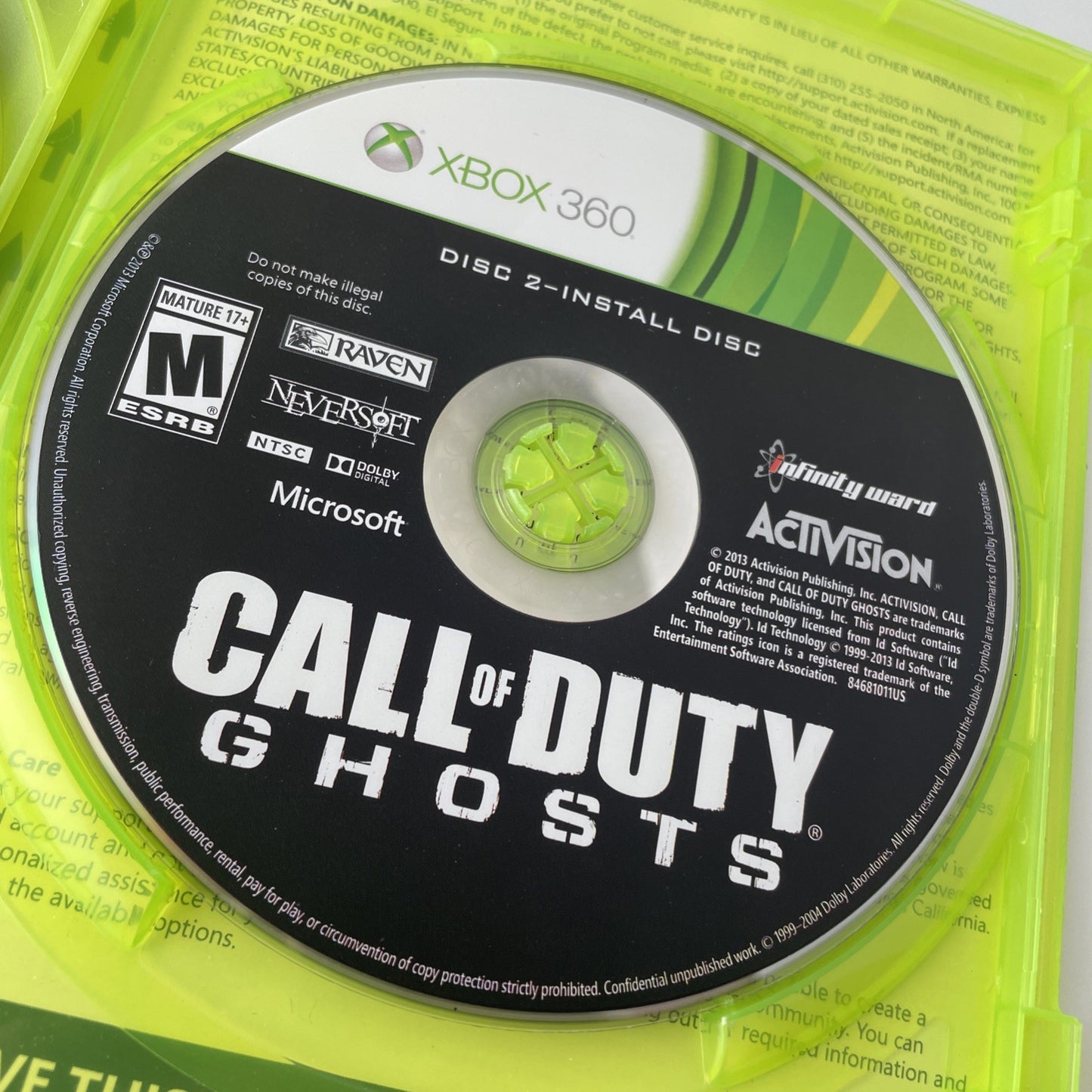 Call of Duty Ghosts - Xbox 360 - Complete CIB - VG Discs