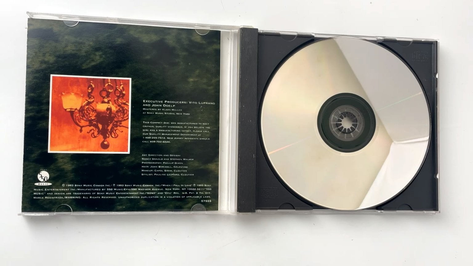 Celine Dion - The Colour Of My Love CD 1993 Pop 550 Music/Epic