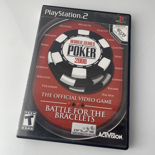 World Series of Poker 2008 - Playstation 2 - Complete CIB - Tested!