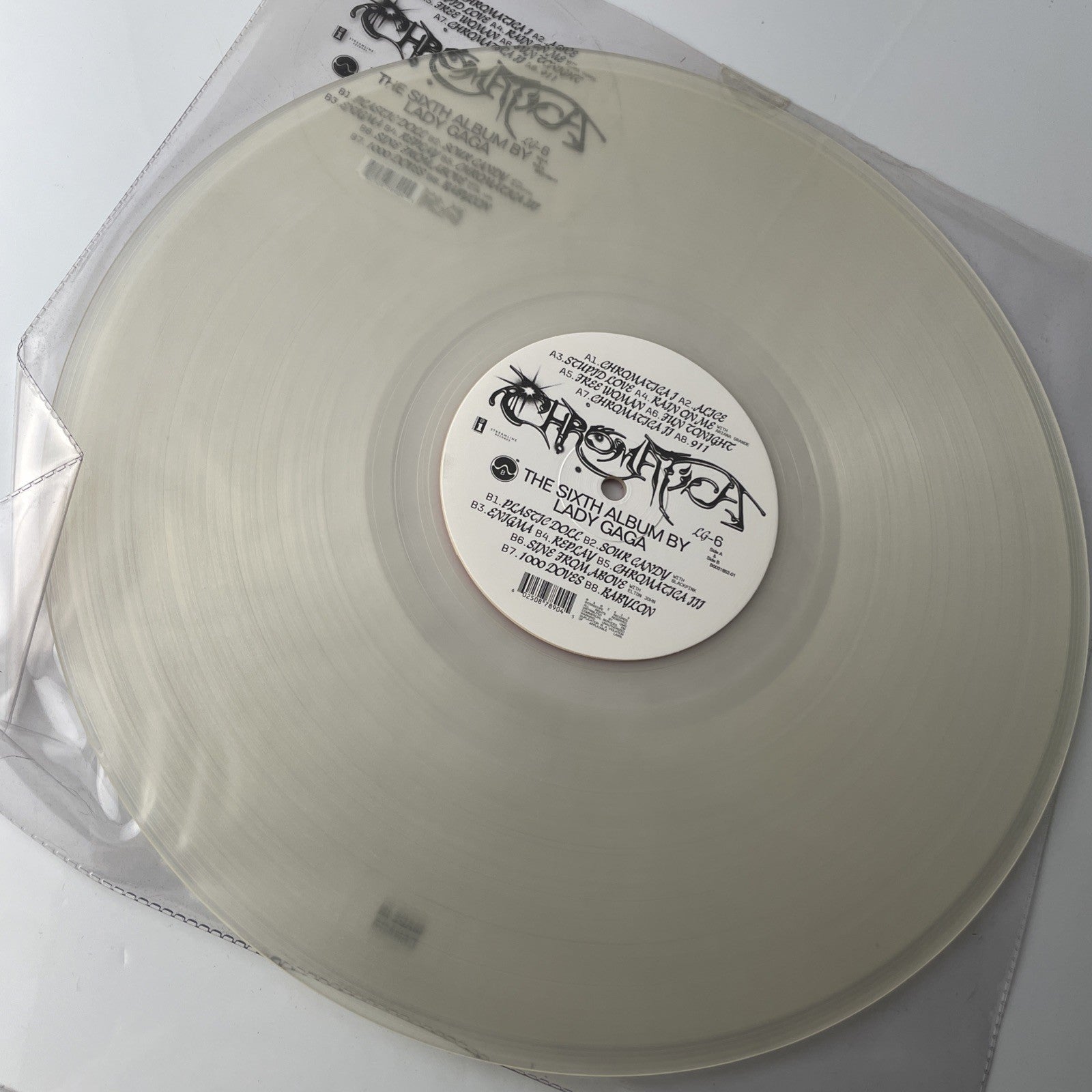 LADY GAGA Chromatica CLEAR VINYL LP Used Very Good
