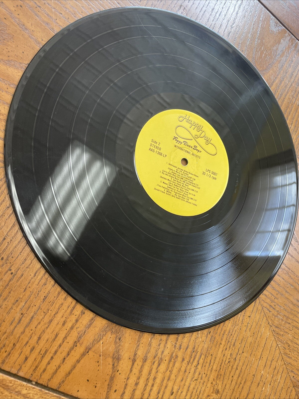 Foggy River Boys Happy Day Signed Autographed Vinyl LP Record Album From 1974