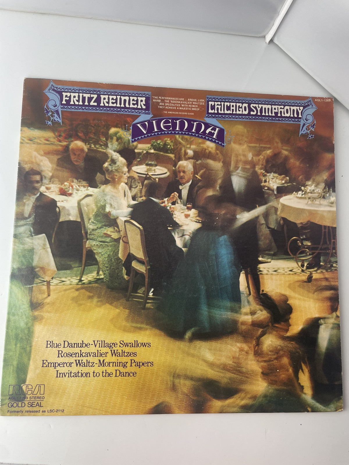 Vintage Vinyl RCA Gold Seal Vienna Fritz Reiner Chicago Symphony Waltz 1975 EXC