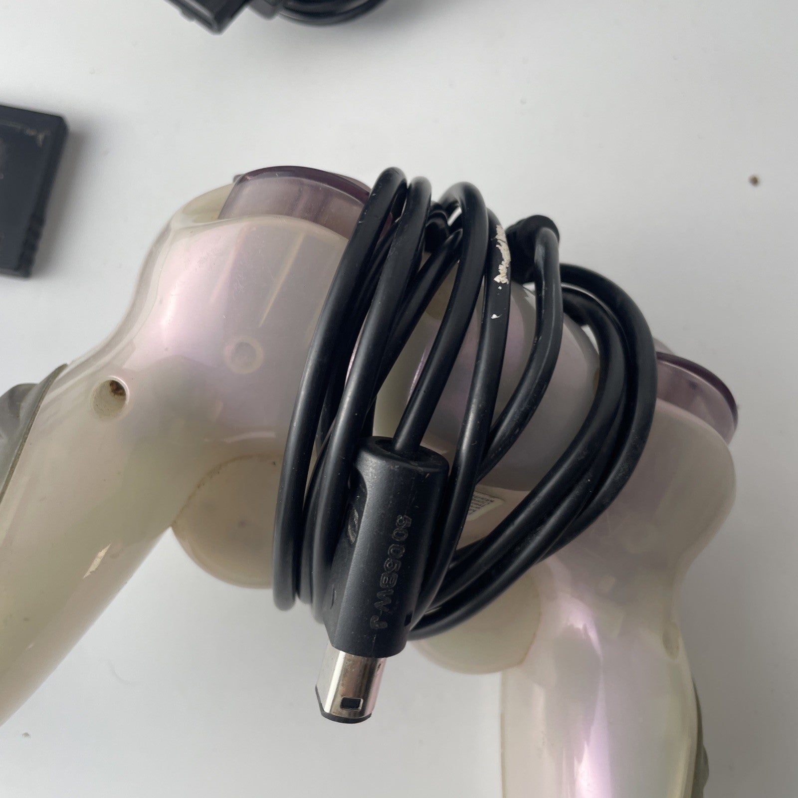 Nintendo GameCube Black Console DOL-001 TESTED Cables 2 Controllers 1 Oem