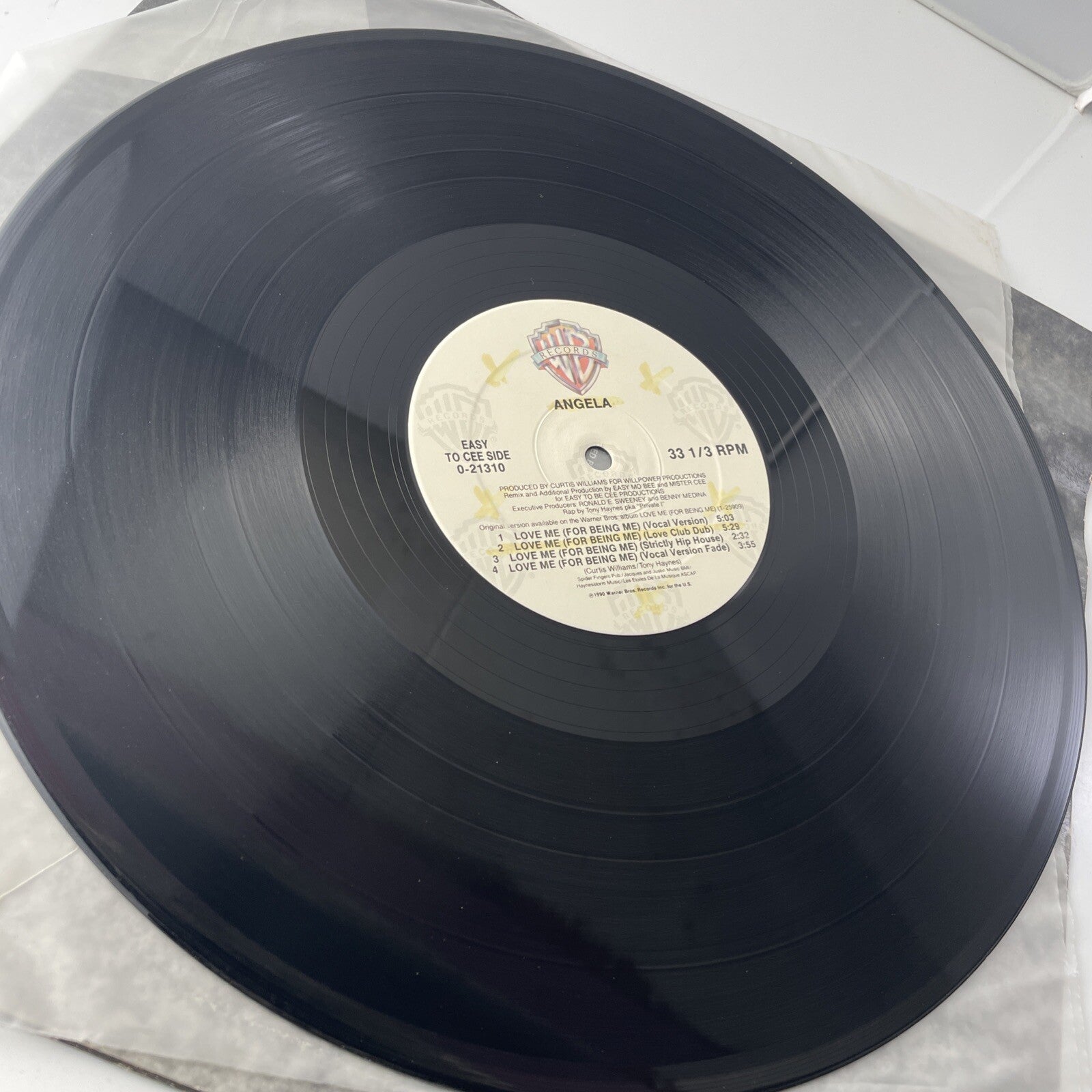 Angela Love Me For Being Me PROMO SINGLE Vinyl Record Album