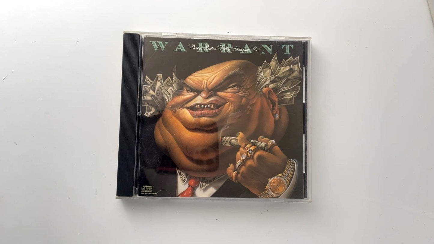 Warrant - Dirty Rotten Filthy Stinking Rich CD 1989 Glam Metal Columbia