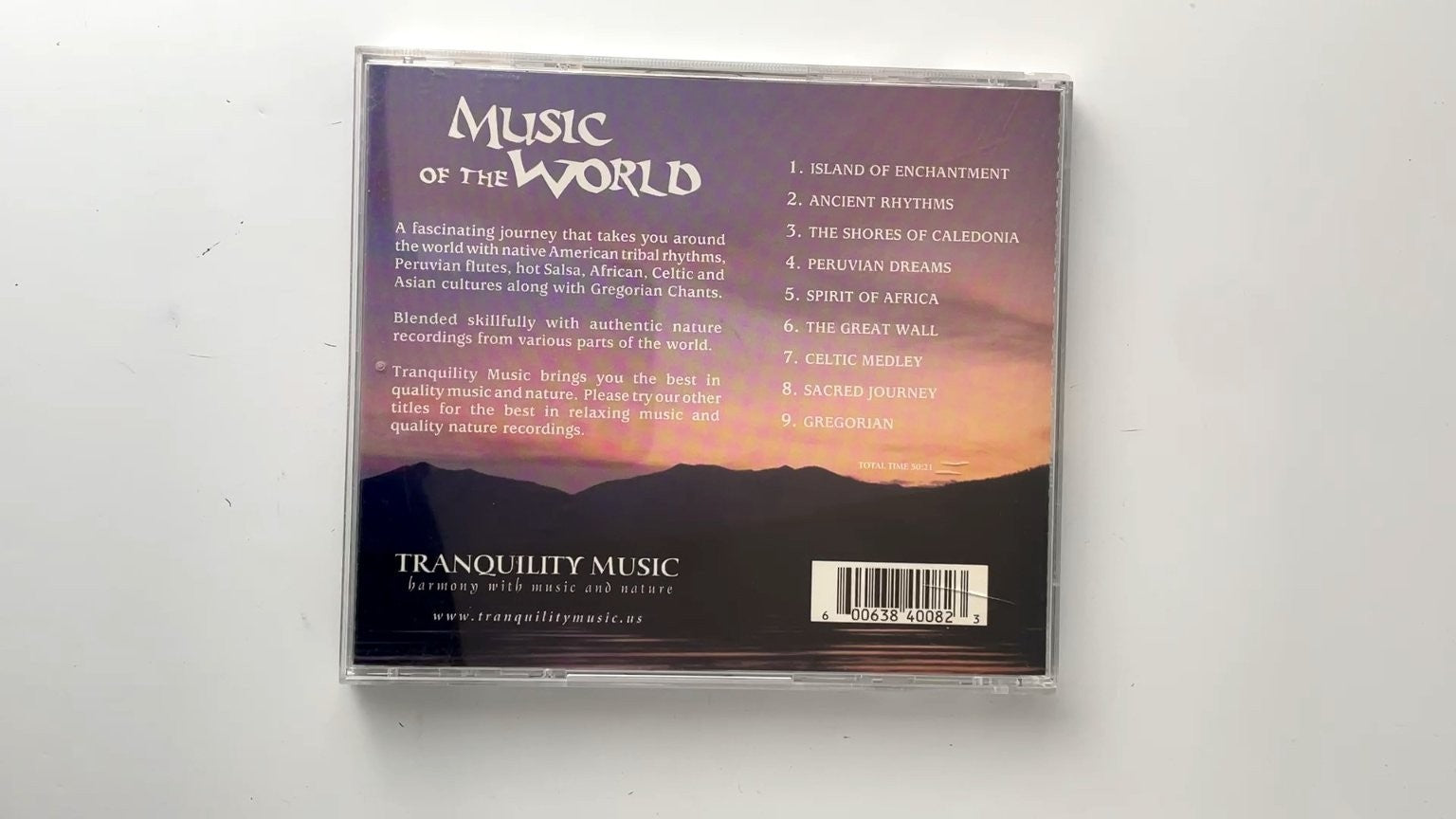 Tranquility Music - Music of the World CD 2002 World Ambient Tranquility