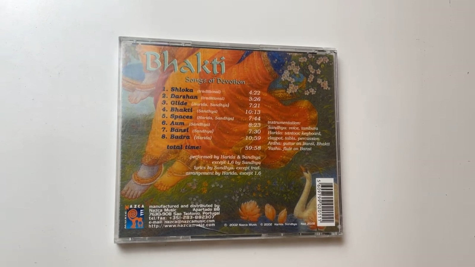 Harida & Sandhya - Bhakti Songs of Devotion CD 2002 New Age Nazca Music RARE Y2K