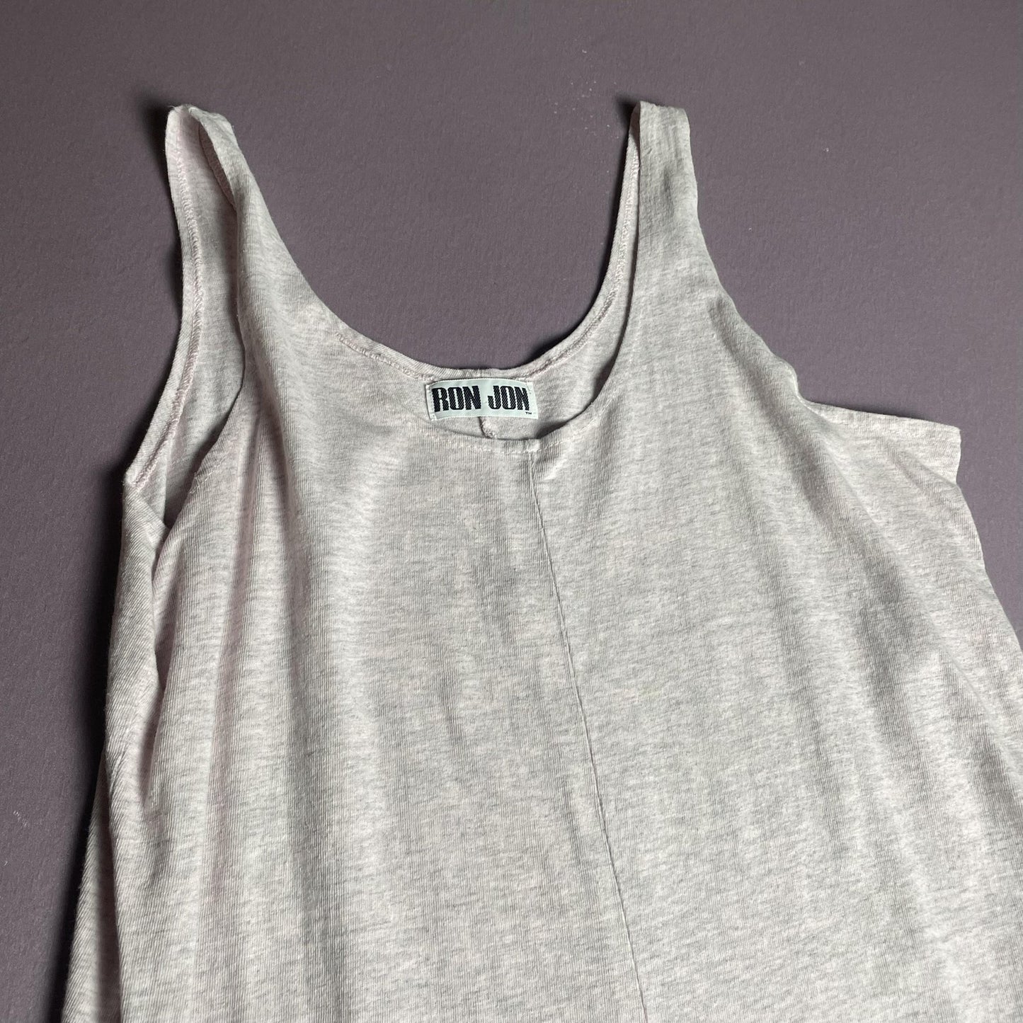 Ron Jon Surf Shop Jumpsuit Womens One Size Gray Tank Wide Leg Casual Made USA