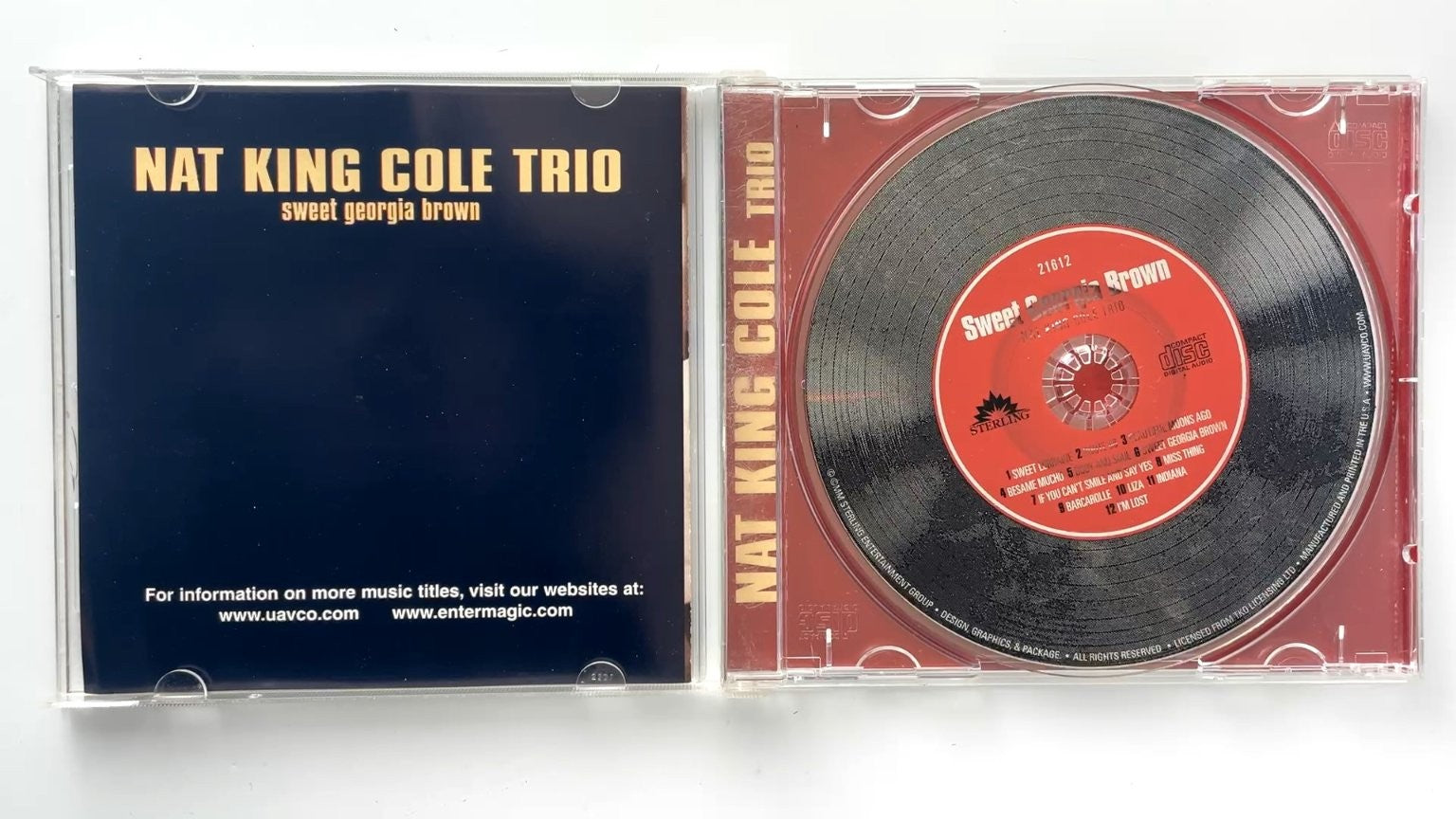 Nat King Cole Trio Sweet Georgia Brown CD Jazz Classics 21612