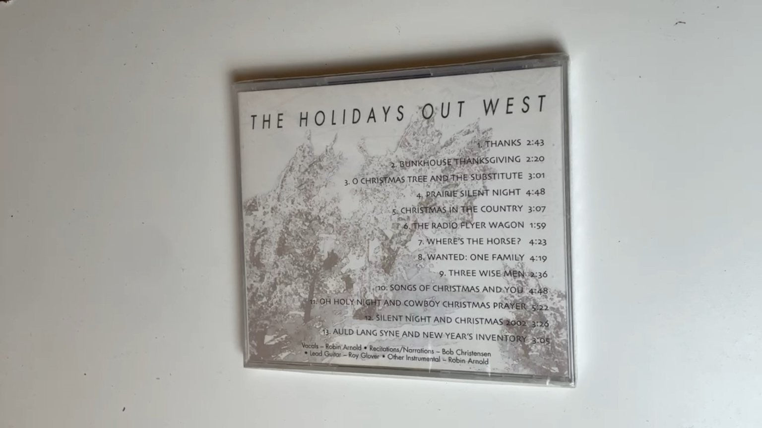 NEW! Robin Arnold & Bob Christensen - The Holidays Out West CD 2002 Holiday Folk