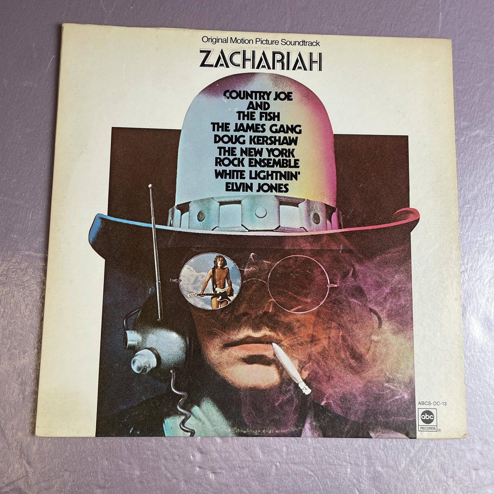 Vintage Zachariah Original Motion Picture Soundtrack 12" Black Vinyl LP 1971 ABC