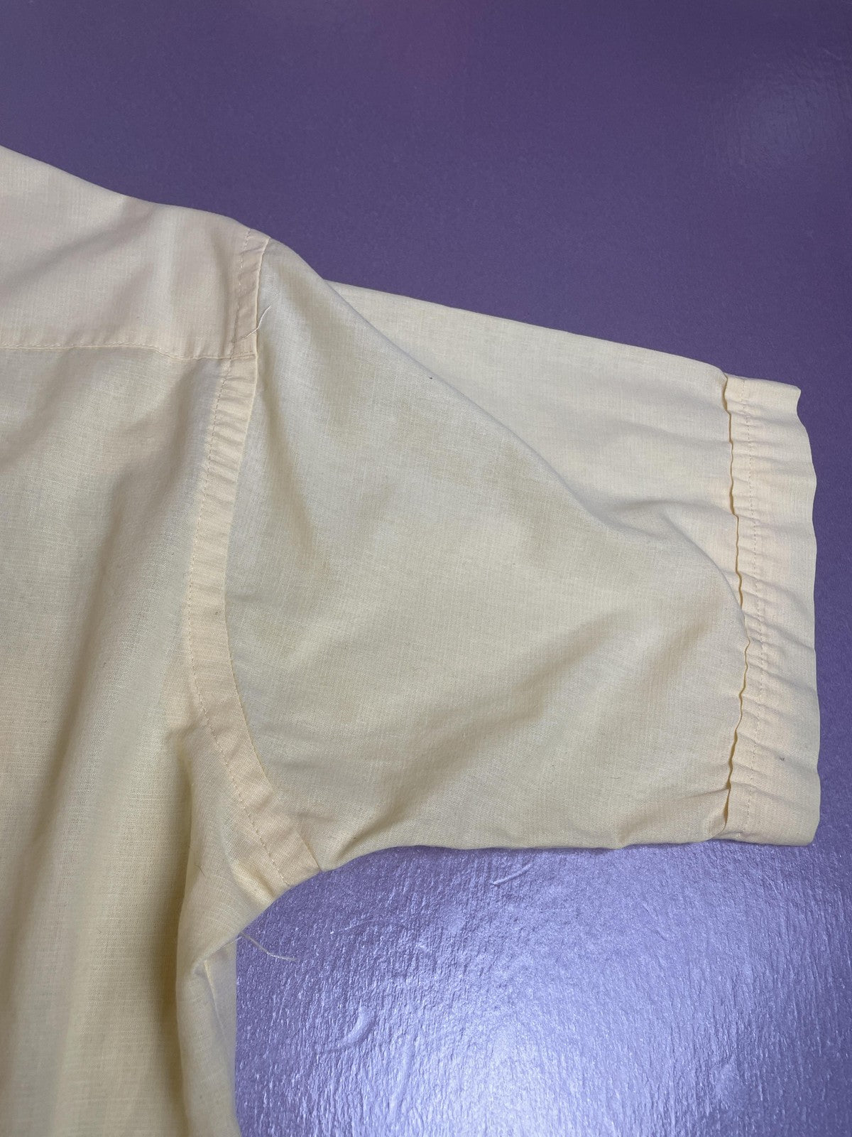 Flying R Ranchwear Western Shirt Mens 16 Yellow Pearl Snap Short Sleeve USA