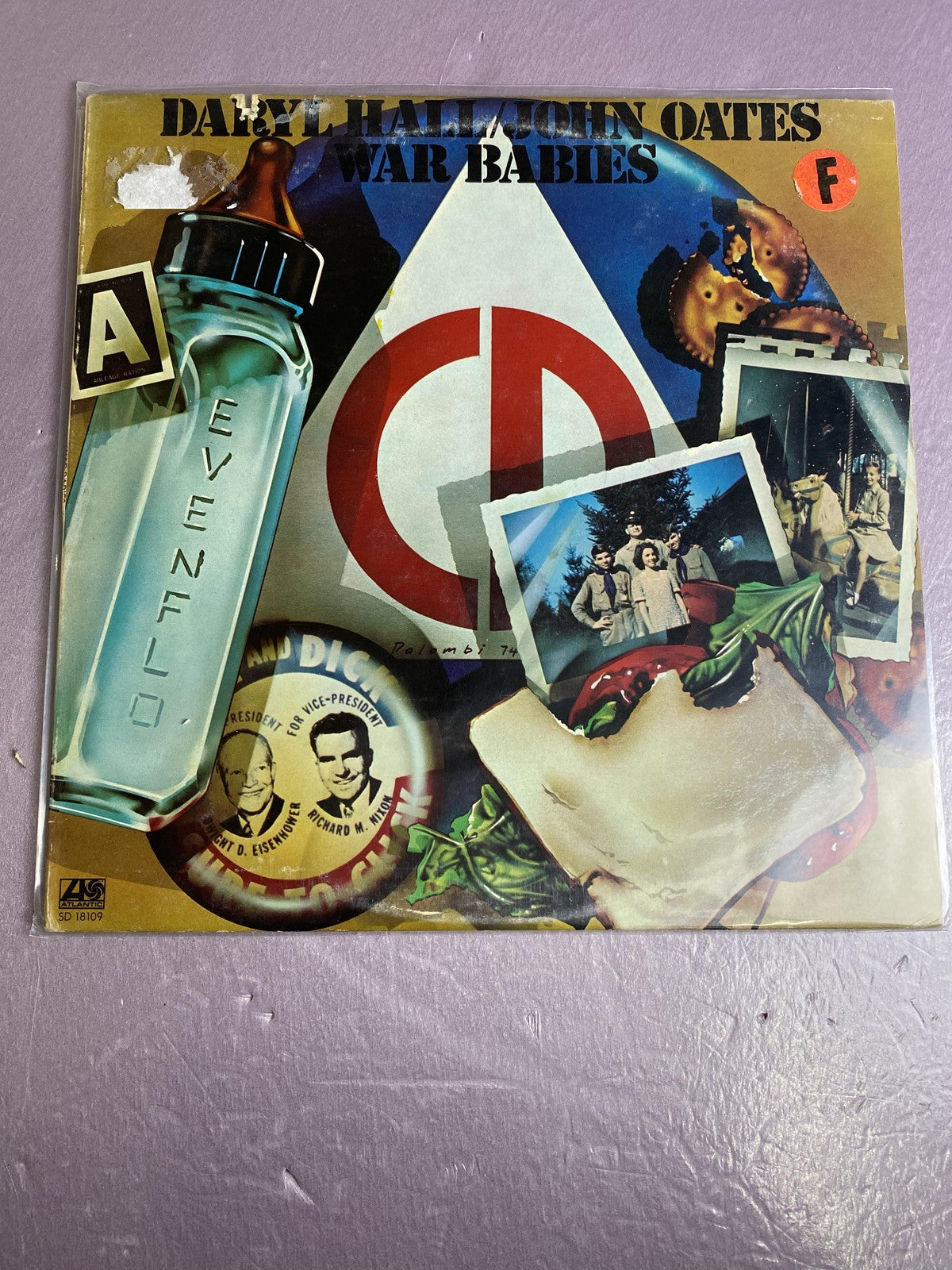 Vintage Daryl Hall John Oates War Babies Vinyl LP 1974 Pop Rock 12" Album Anti