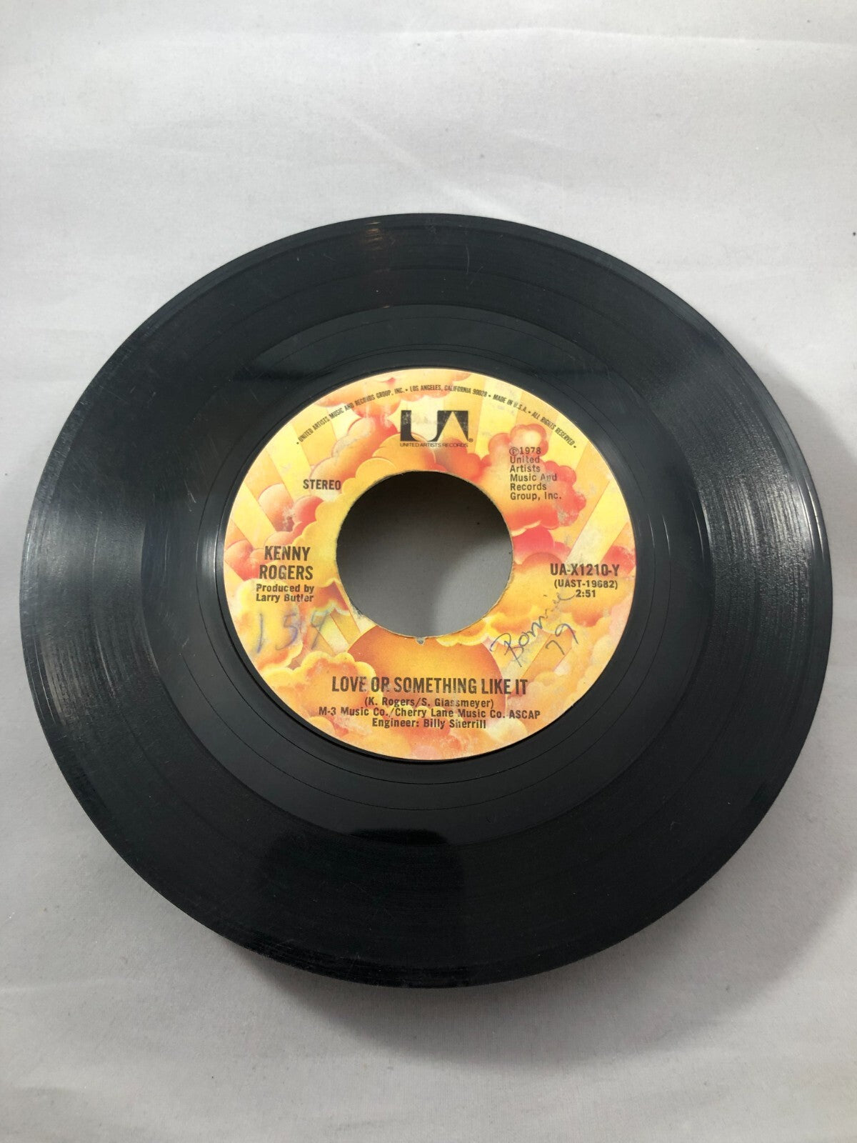 Kenny Rogers: "Love Or Something Like It" / "Starting Again" [7" 45 rpm]