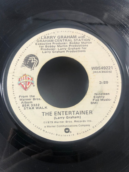 Larry Graham 45 RPM Record WARNER One In A Million You / When We Get Married G