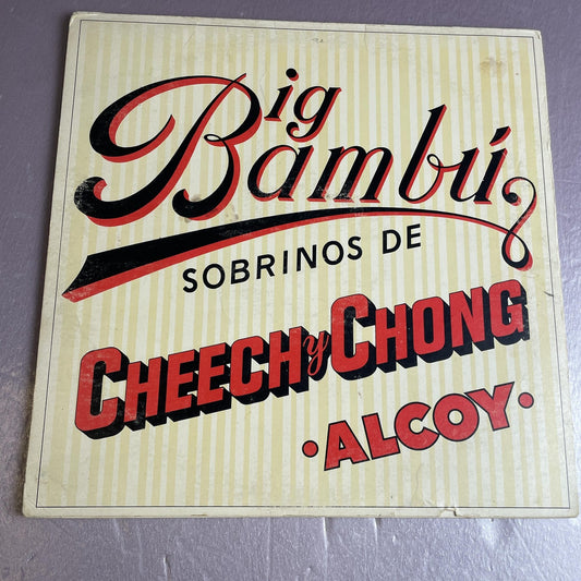 Vintage Cheech & Chong Big Bambu 12" Black Vinyl LP Record 1972 Comedy Album