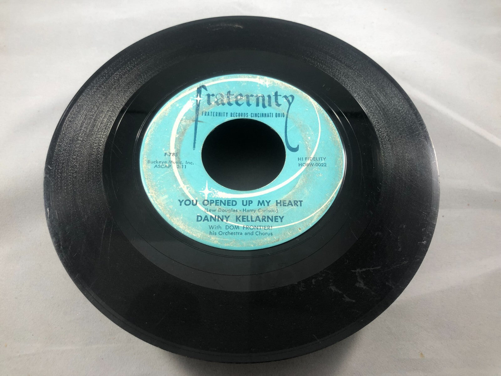 DANNY KELLARNEY Teen Pop 45rpm Never Till Now b/w You Opened Up My Heart G