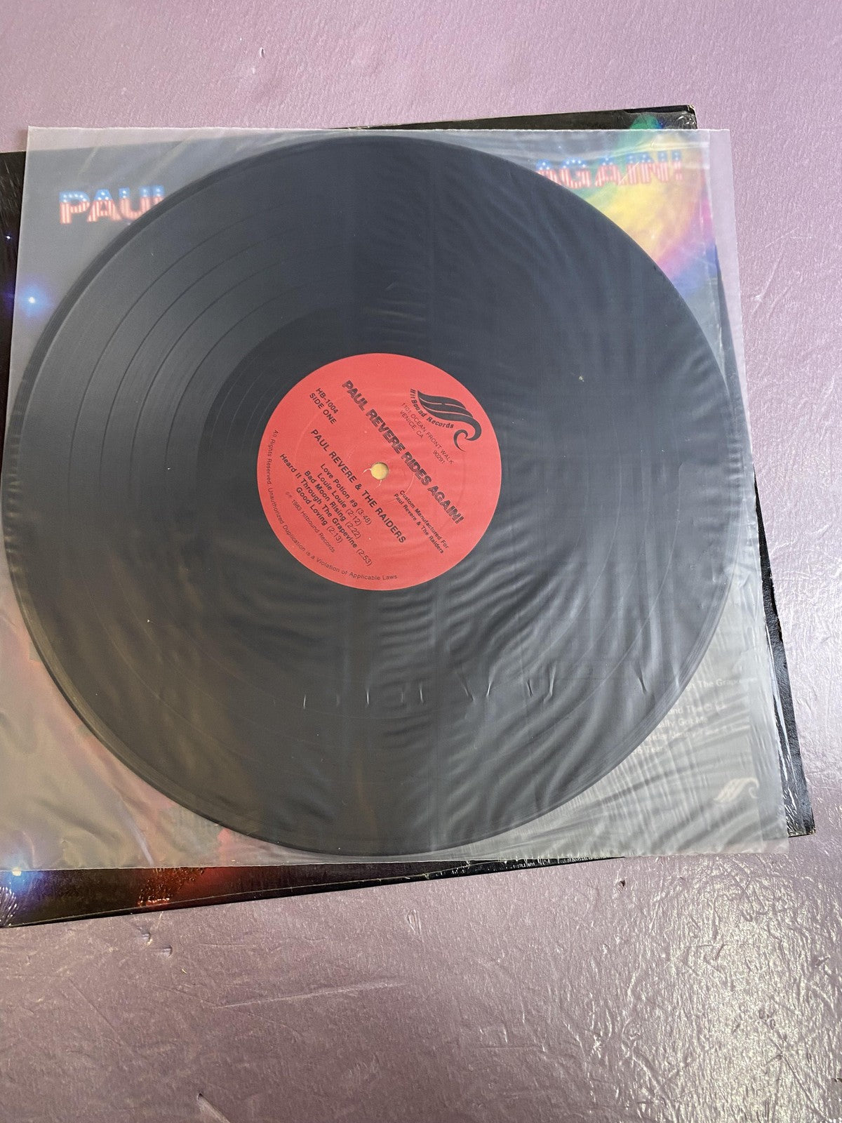 Vintage Paul Revere & The Raiders Paul Revere Rides Again Vinyl LP 1983 Hitbound