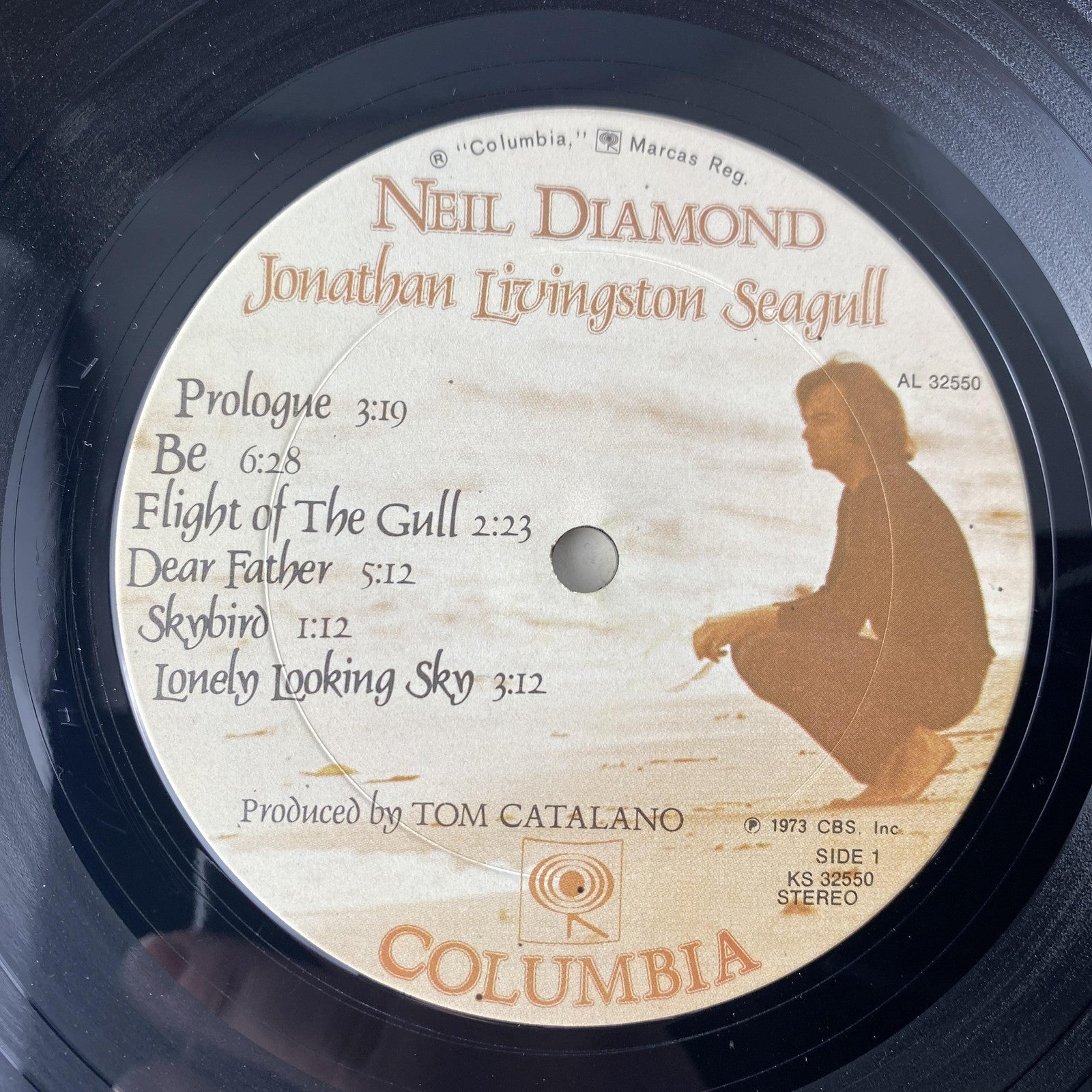 Vintage Neil Diamond Jonathan Livingston Seagull 12" Vinyl LP Columbia OST