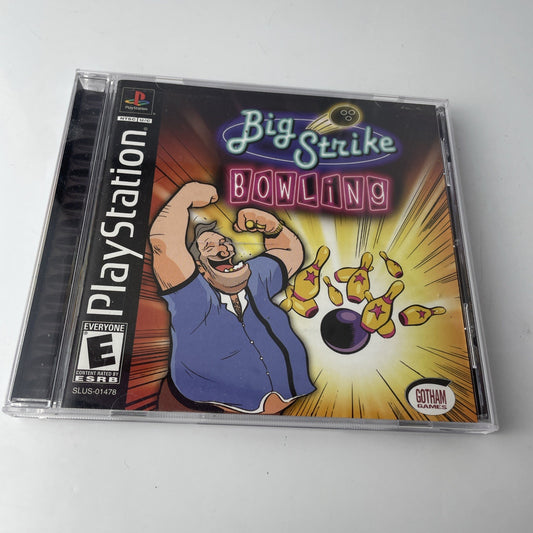 Big Strike Bowling (Sony PlayStation PS1, 2003) w/Manual Tested