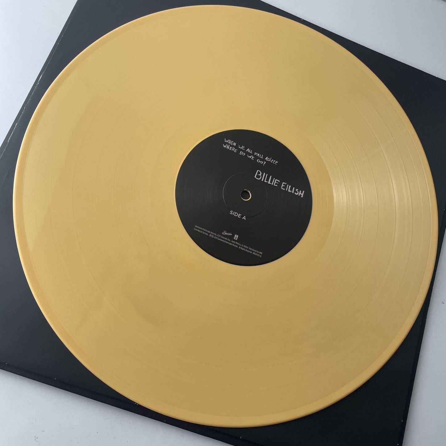 Billie Eilish-When We All Fall Asleep, Where Do We Go? Vinyl - Pale Yellow