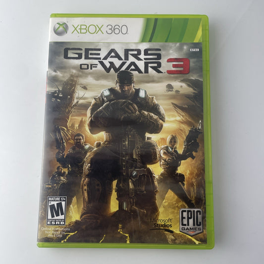 Gears of War 3 (Xbox 360, 2011) Cib Original Clean