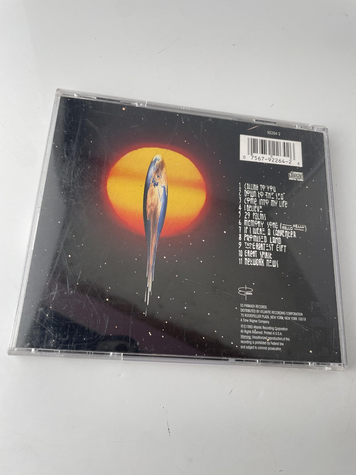 Vintage 1993 Robert Plant CD Fate of Nations Rock Es Paranza Atlantic 92264-2