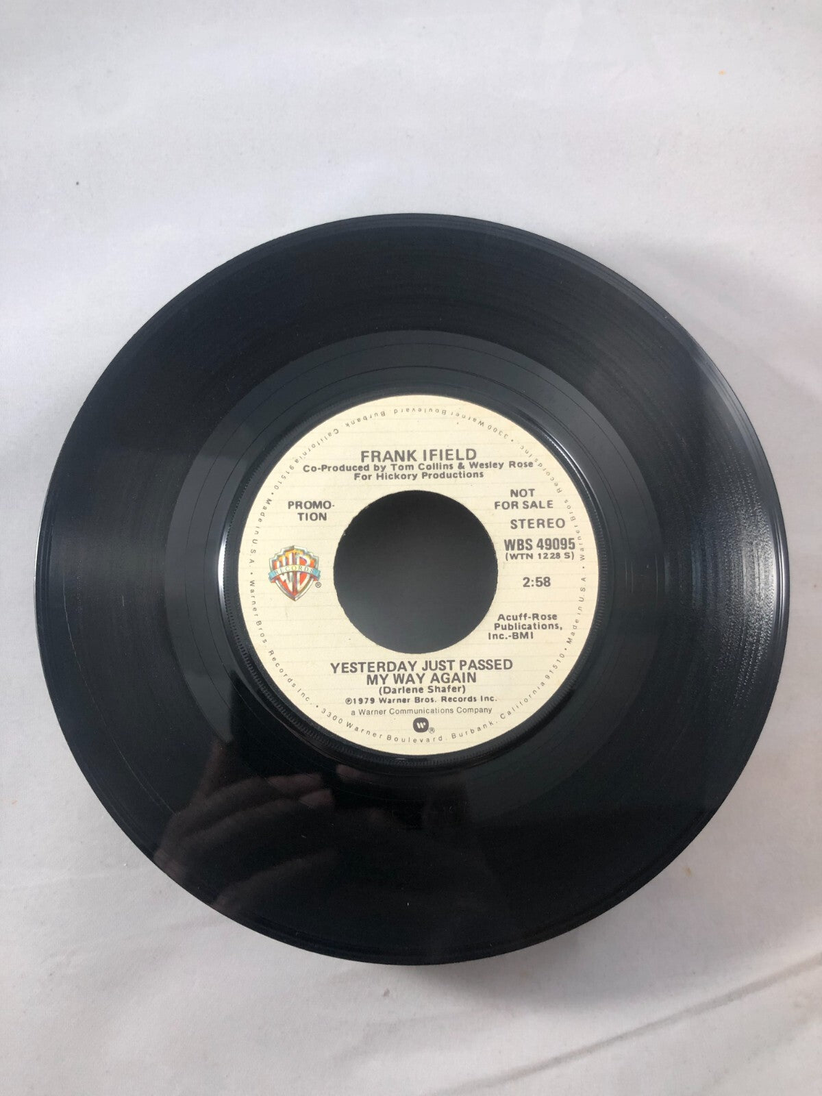 Pop Promo Nm! 45 Frank Ifield - Yesterday Just Passed My Way Again / YesterdayVG