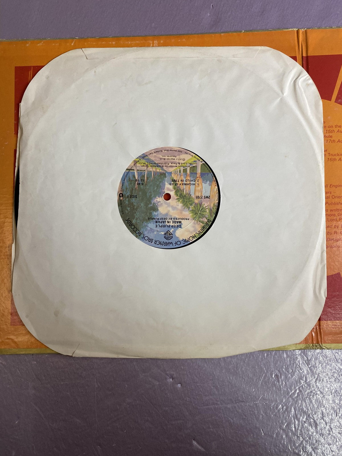 Vintage Deep Purple Made In Japan 2xLP Vinyl 1973 Warner Live Classic Rock Album