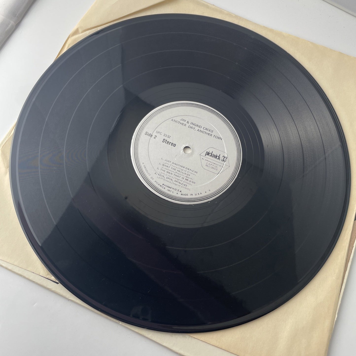 Jim & Ingrid Croce - Another Day Another Town  - 1974  - SPC 3332 - POP ROCK