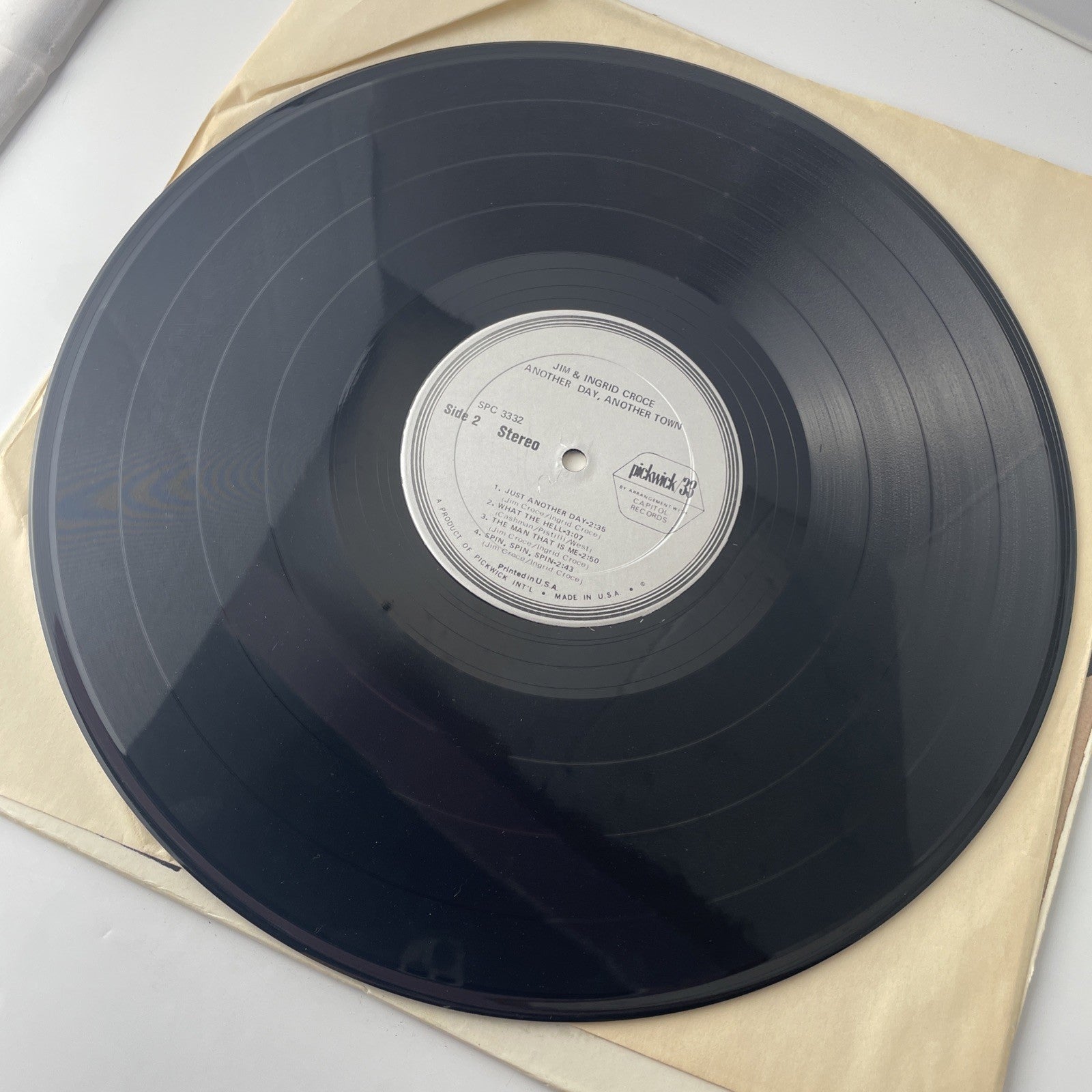 Jim & Ingrid Croce - Another Day Another Town  - 1974  - SPC 3332 - POP ROCK