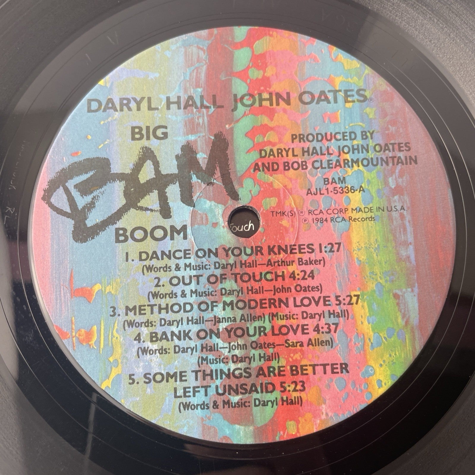 Daryl Hall & John Oates – BigBamBoom - 1984 - RCA AJL1-5336 Vinyl LP