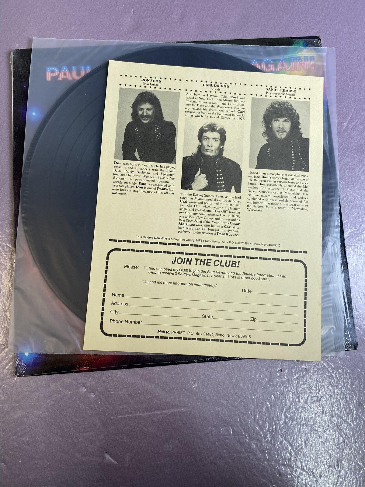 Vintage Paul Revere & The Raiders Paul Revere Rides Again Vinyl LP 1983 Hitbound