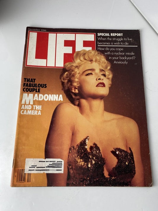Life Magazine Madonna Cover December 1986 Illustrated Vintage
