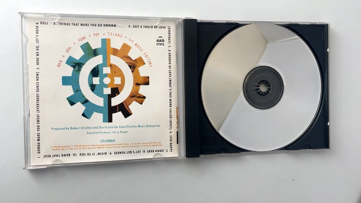 C+C Music Factory - Gonna Make You Sweat CD 1990 Dance Pop Columbia