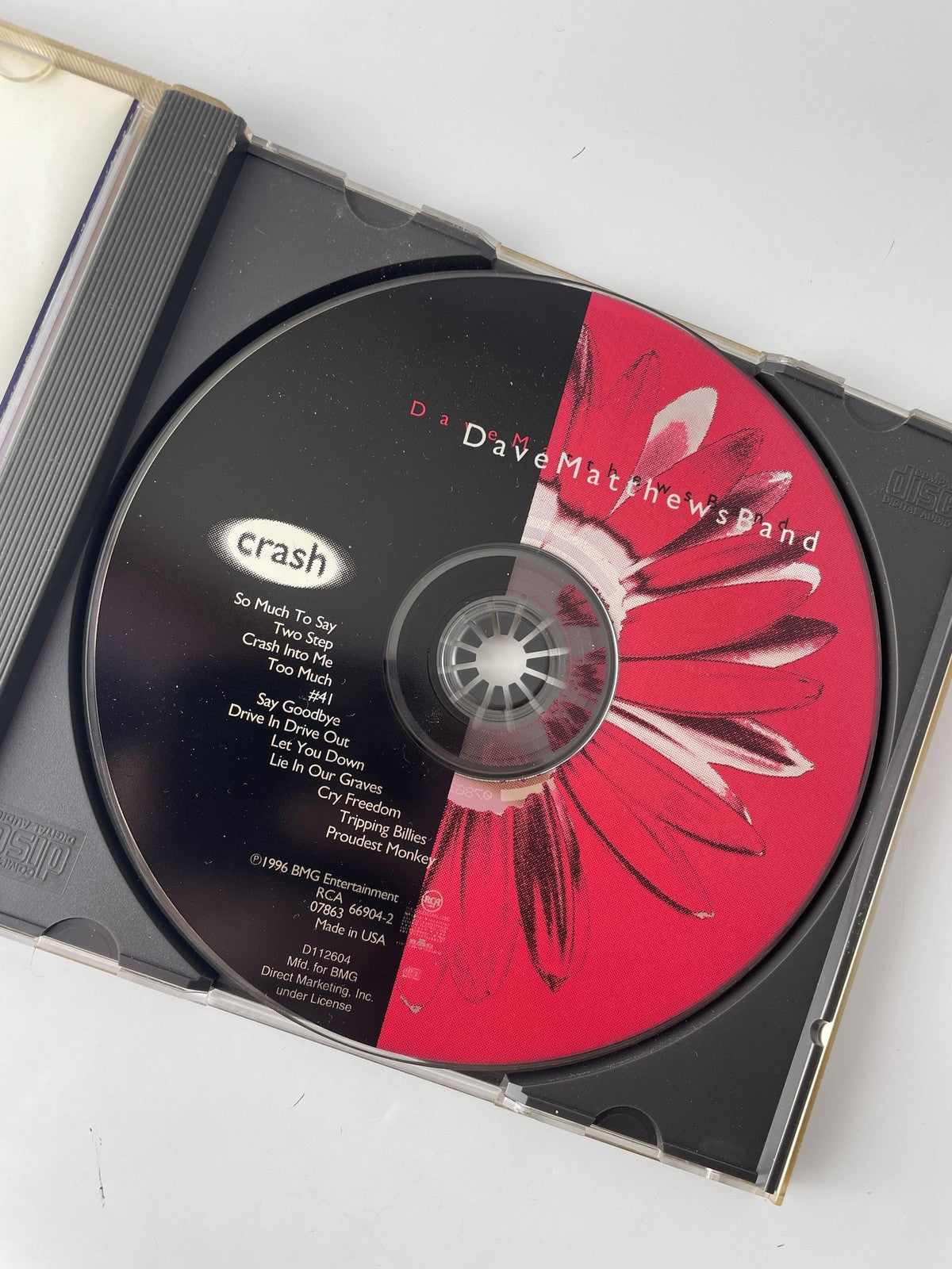 Vintage 1996 Dave Matthews Band Crash CD Album Rock RCA 66904-2 Made in USA