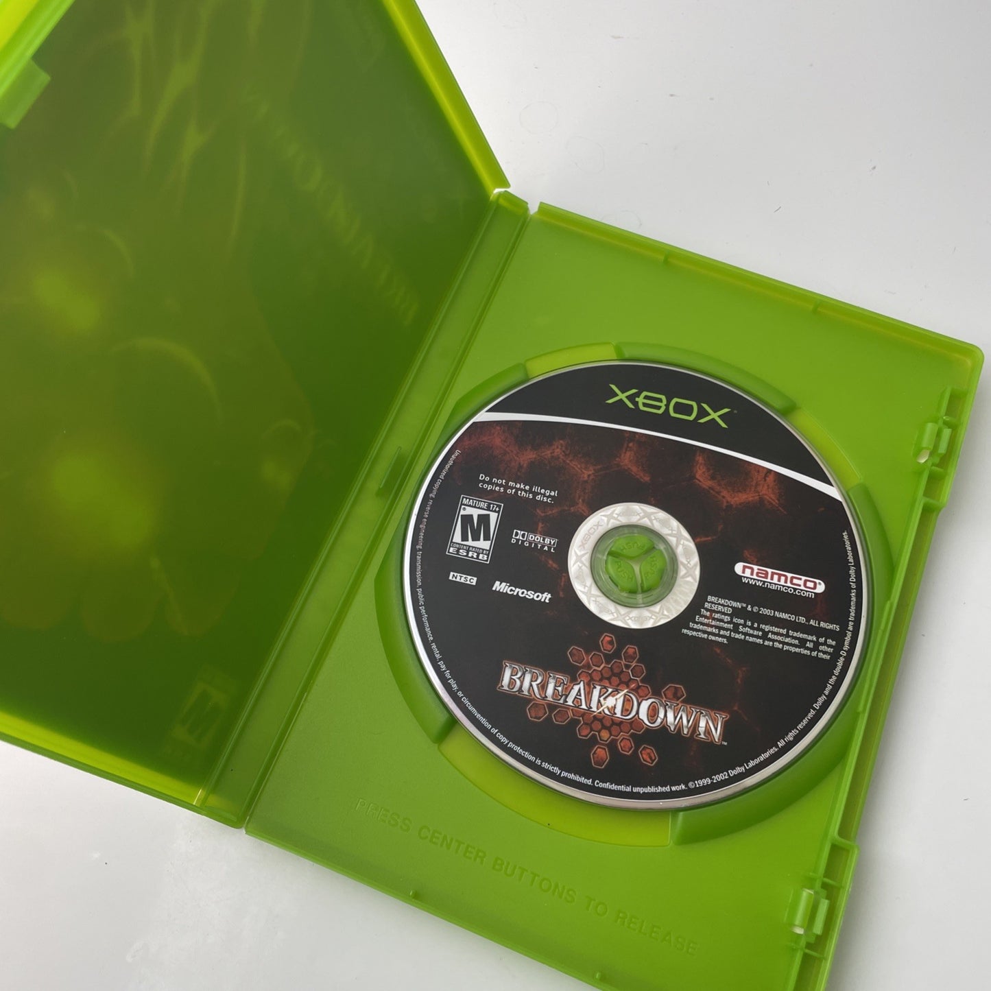 Breakdown (Microsoft Original Xbox 2004) Black Label Game NO Manual