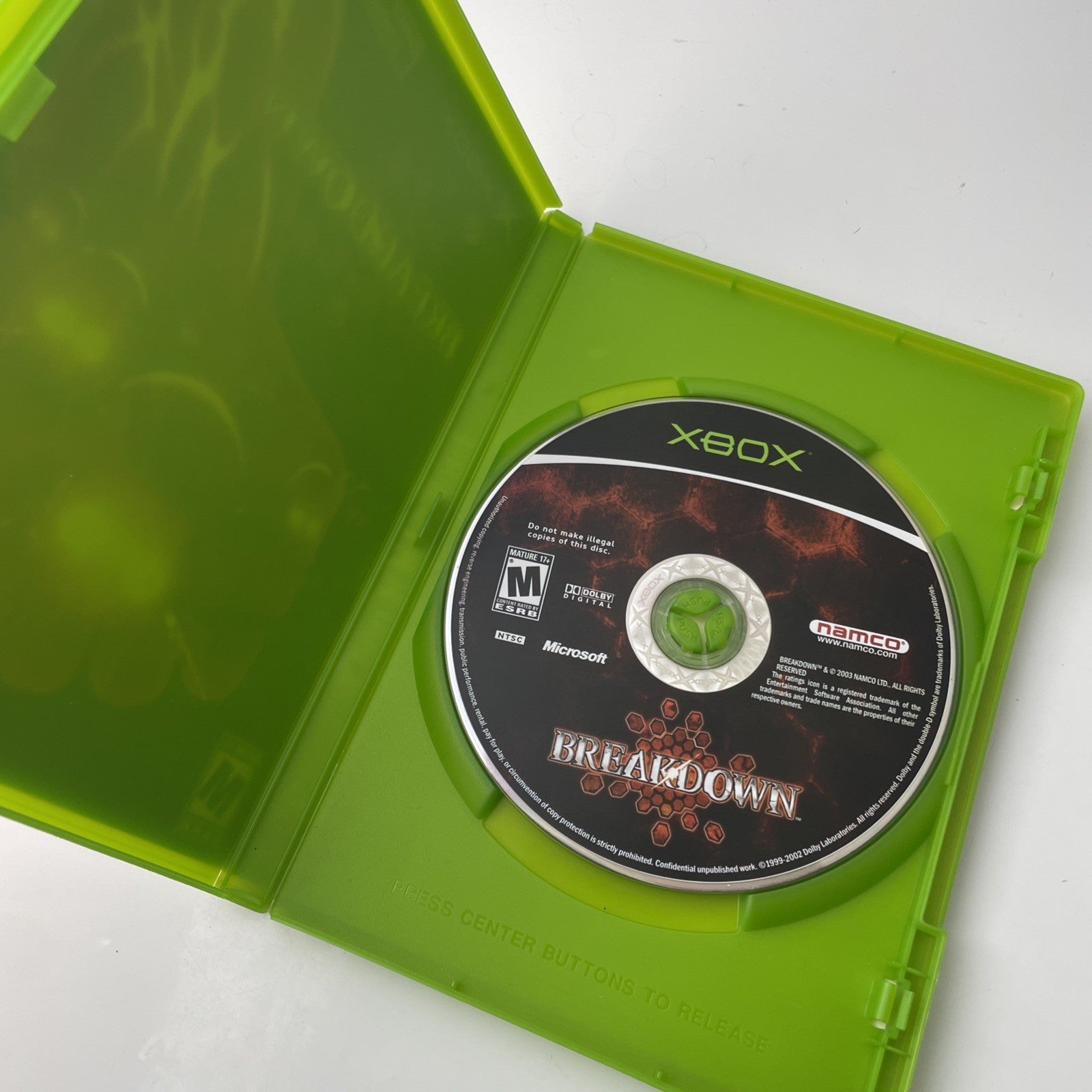 Breakdown (Microsoft Original Xbox 2004) Black Label Game NO Manual