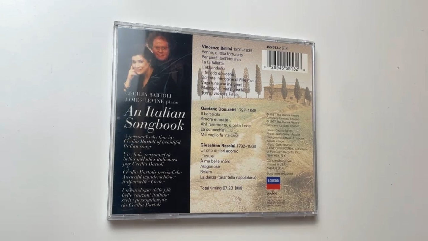 Cecilia Bartoli - An Italian Songbook CD 1997 London Classical Opera