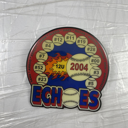 Echoes Vintage Softball League Lapel Pin Sports Collectable 12U 2004 Rare