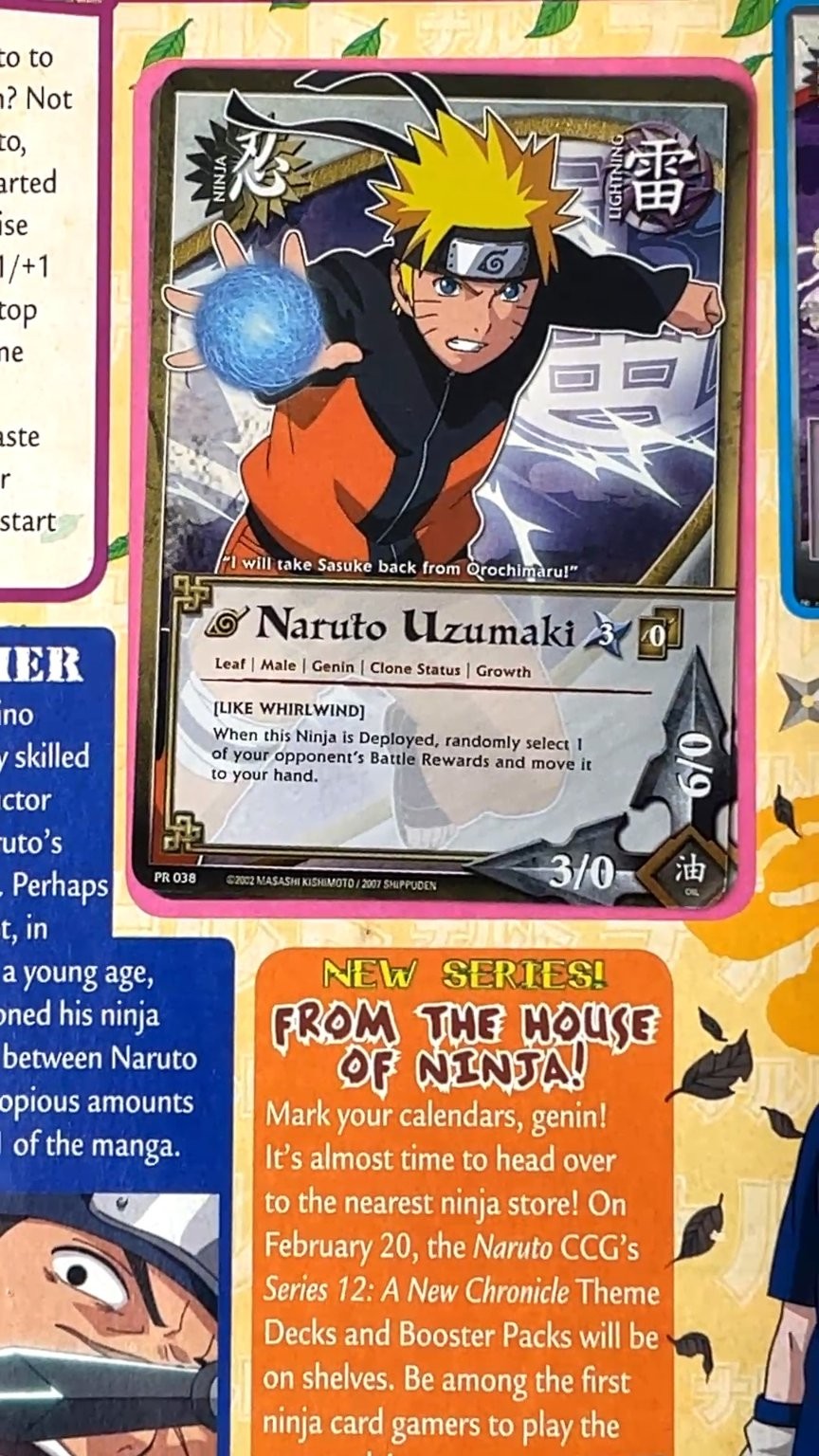 Shonen Jump February 2009 Volume 2 Manga Anime NARUTO CARD INCLUDED