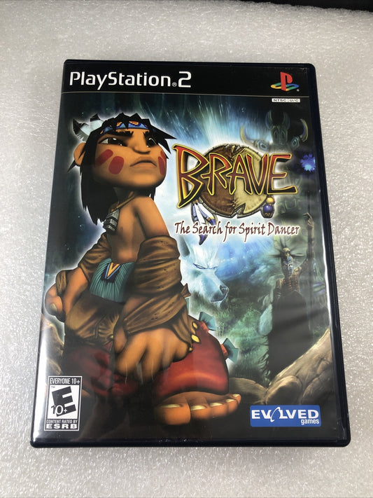 Brave Search For Spirit Dancer Playstation 2 PS2 Black Label Rare Native Game