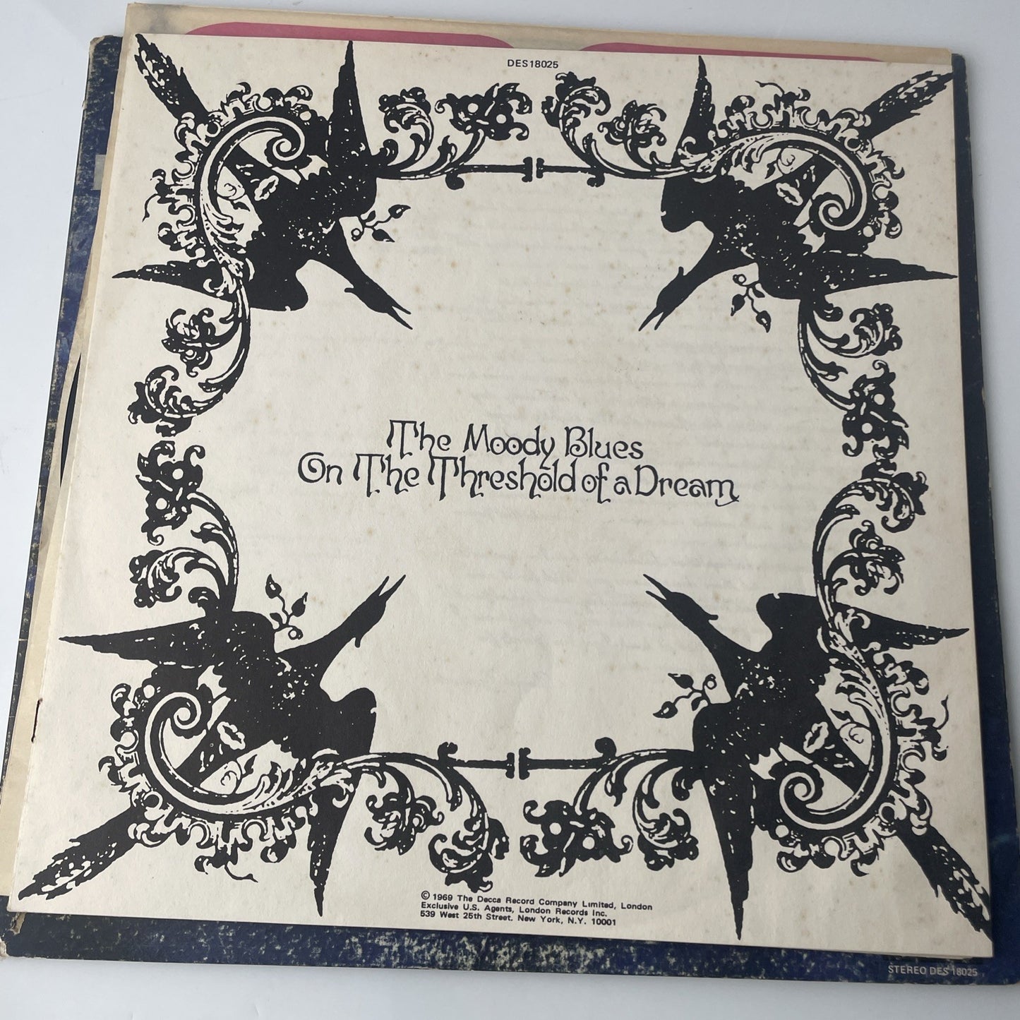 Moody Blues On the Threshold of a Dream LP 1969 Deram Records DES-18025