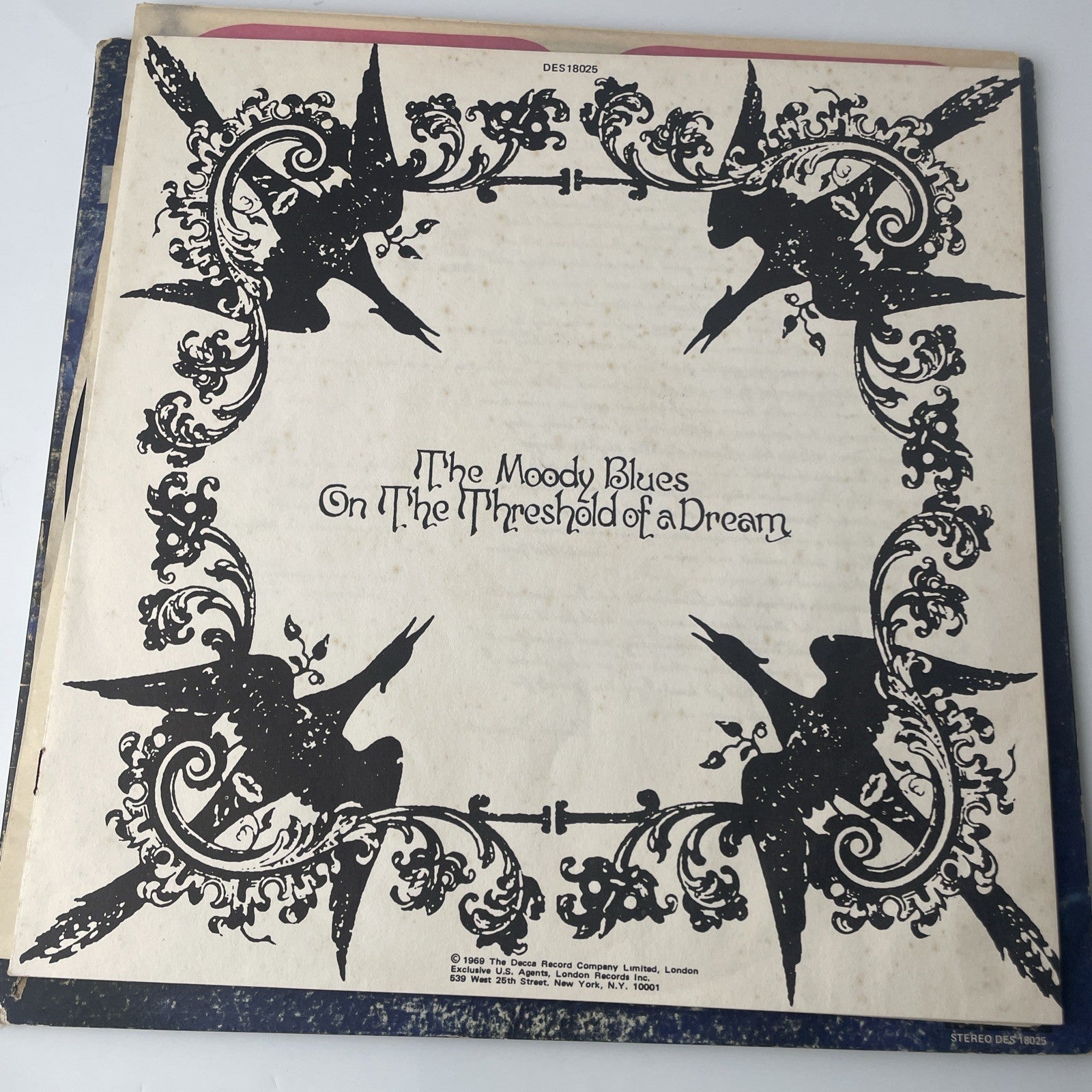 Moody Blues On the Threshold of a Dream LP 1969 Deram Records DES-18025